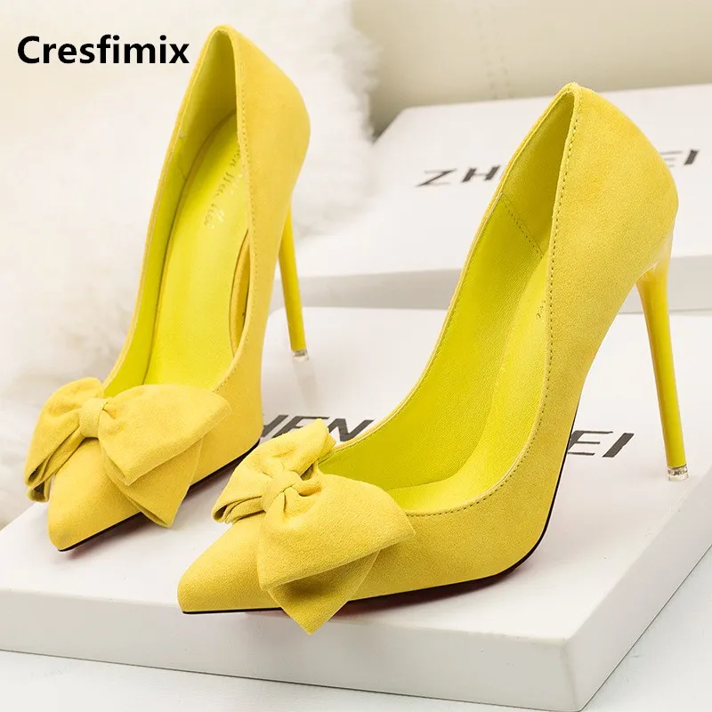 Женские модные удобные весенние туфли Cresfimix на высоком каблуке женские