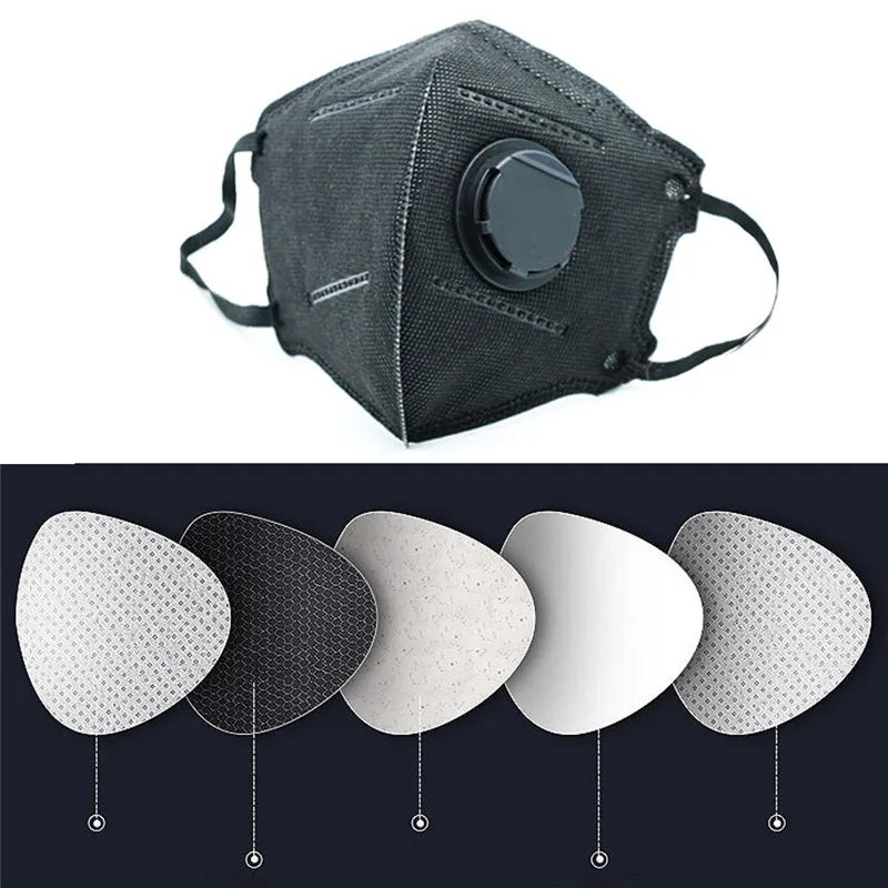 

Anti Pollution Mask Dust Respirator Washable Reusable Masks Unisex Mouth Muffle for Allergy/Asthma/Travel/ Cycling Non-woven