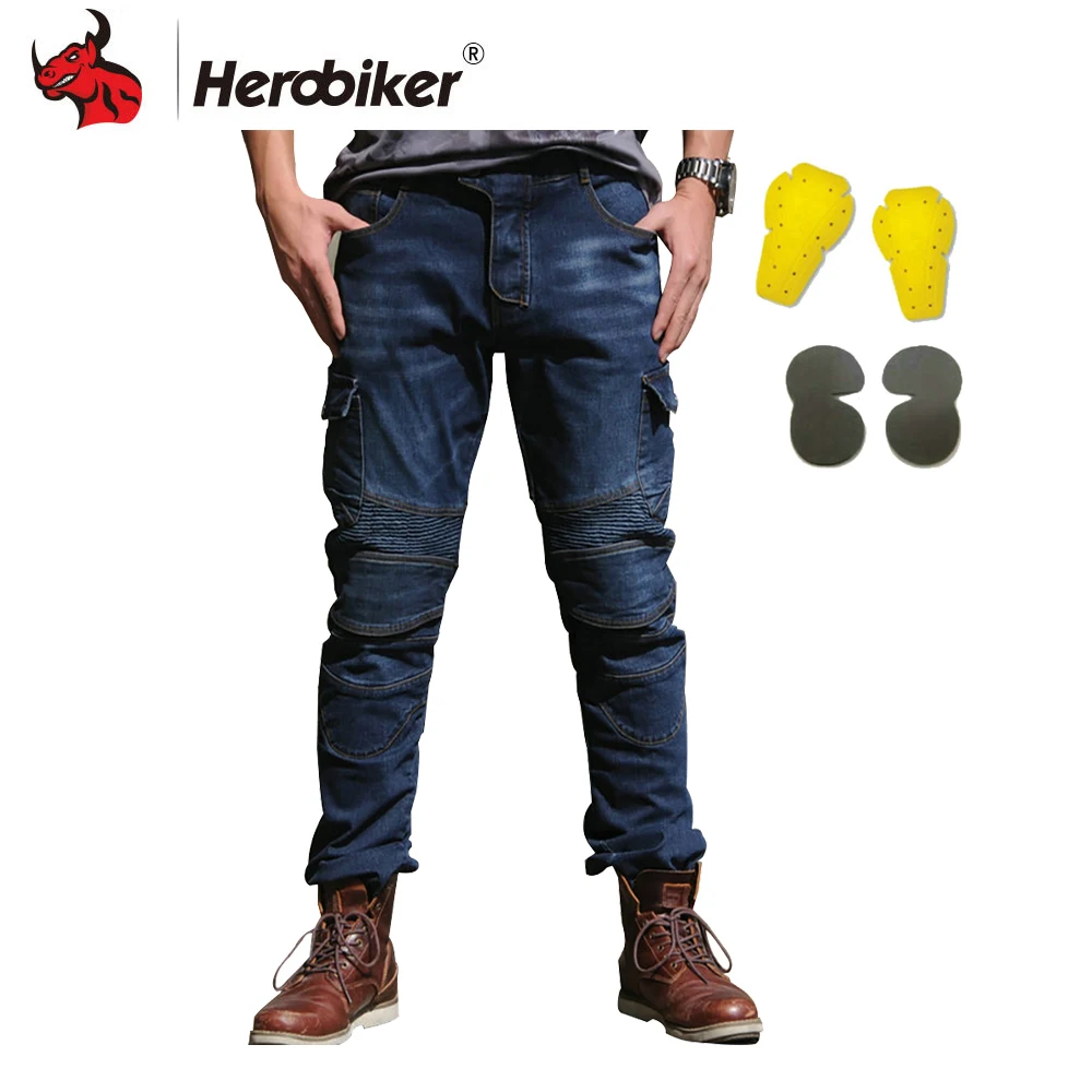

HEROBIKER Motorcycle Pants Motorcycle Jeans Protective Gear Motocross Pants Motorbike Trousers Moto Pants With Kneepad Protector