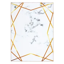 Европейский Уникальный ковёр в полоску с мраморным узором, нескользящий моющийся прочный ковер для гостиной/спальни/пола, большой коврик