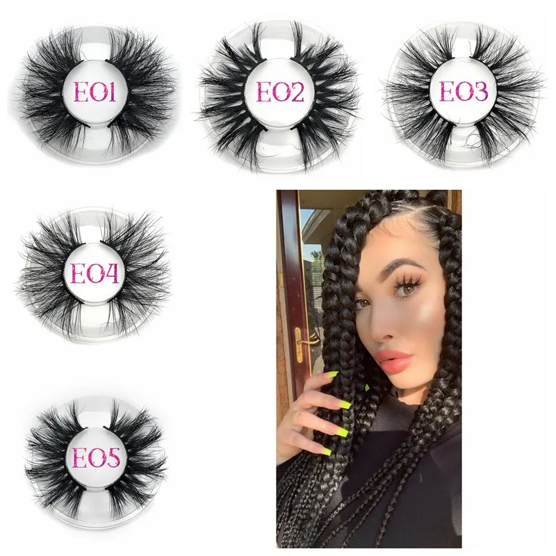 

Mikiwi 3D Mink Hair False Eyelashes 25mm Lashes Thick Long Wispy Fluffy Handmade Cruelty-free Mink Eyelash Makeup Tools