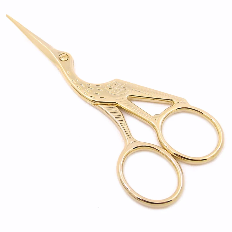 

Stainless Steel Crane Tailor Scissor Creative Retro Craft Cross Stitch Scissors Practical DIY Handicraft Cutting Tools