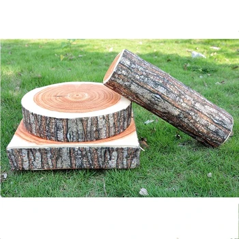 

3 Types Home Pillow Decoration Creative Simulation Stakes Cushion Wood Seat Cushions Gift for Lovers