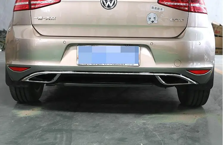 Для volkswagen golf 7- модель диффузор ABS краска Автомобильный задний бампер спойлер для губ, Автомобильный задний бампер диффузор