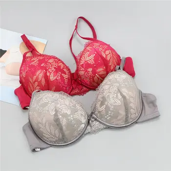 

Sexy Womens Lace Embroidery Bras And Underwear Set Lingerie Seamless Push Up Bra Erotic G-String Brassiere Set Soutient Gorge 2h