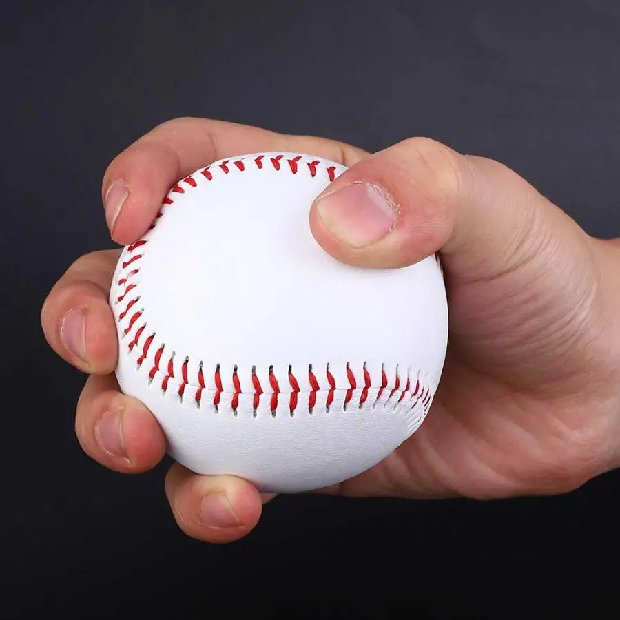 9 дюймов белый Бейсбол s база мяч ПВХ упражнения, тренировка Бейсбол Софтбол Летучая мышь для спортивной командной игры упражнения бейсбольные принадлежности