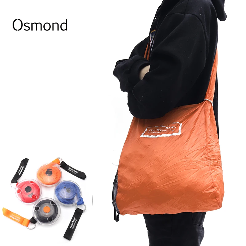 

Osmond Magic Folding Shopping Bag Reusable Recycle Shopper Bag Multifunctional Grocery Bag Large Capacity Top Handle Bag Disc