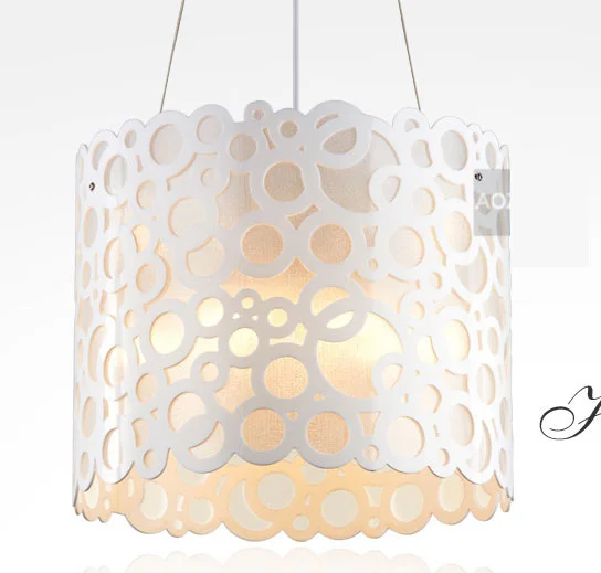 

New White Modern Acrylic Living Room Pendant light Free Shipping Fresh Style Bedroom Pendant lamp
