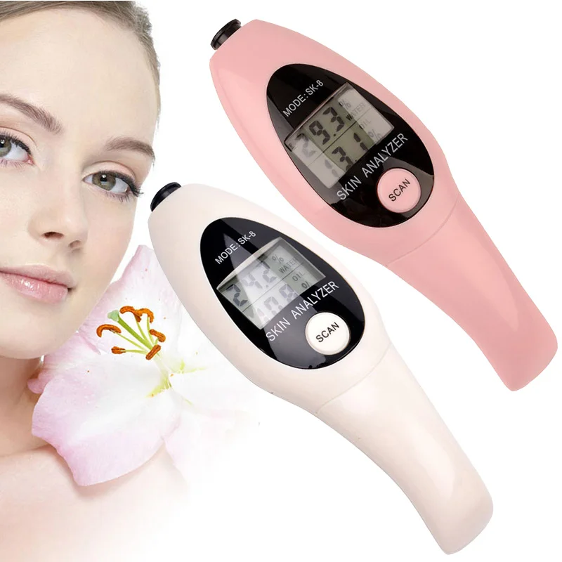 

Handheld Female LCD Skin Care Moisture Analyzer Tester Water Oil Monitor Tracker Pen Face Skin Analysis Care Tool Health Care
