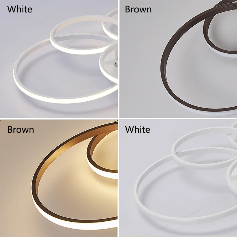 Billig Oberfläche montiert moderne led deckenleuchten für wohnzimmer Bett zimmer licht Weiß Braun plafondlamp hause beleuchtung led Decke lampe