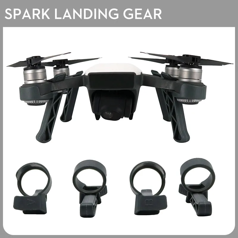 

4PCS Spark Heightened Landing Gear Extender Foot Mount Guard Kit Protector For DJI Spark Drone