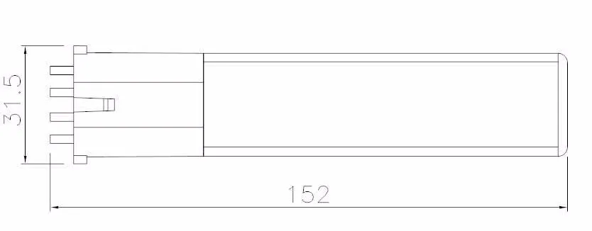 4 Вт led PLC ламповый светильник 4pin G23 2G7 led PL светильник яркость 2G7 ламповый светильник Замена CFL светильник AC85-265V