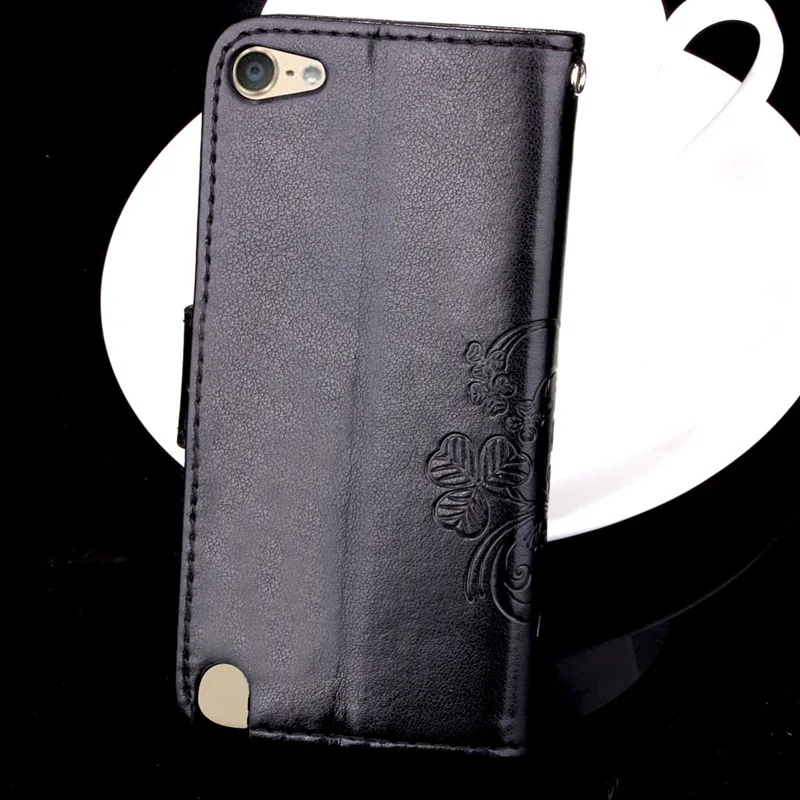 Люкс Ретро Кожа Флип Чехол Wallet Для Apple iPod Touch 5/Touch 6 Вырос Ремня Держателя Карты