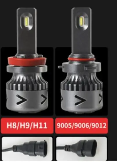 

For Audi A4L refitted special LED headlamp high-light low-light bulb band decoding