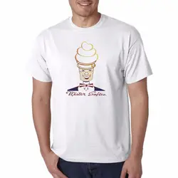 Новая мода для мужчин с коротким рукавом Уникальные футболки мистер Винтаж ретро ностальгические Mr мороженое уникальный футболка