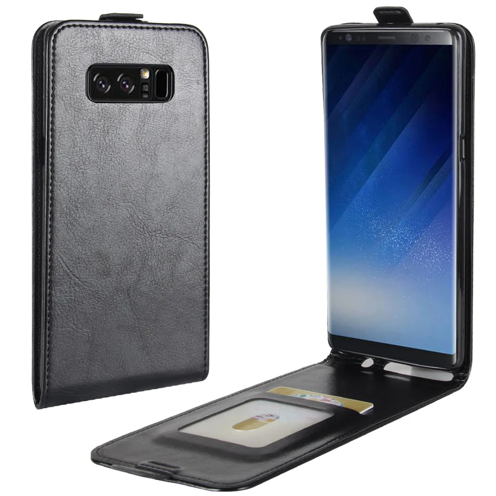 Note8 чехол для Samsung Galaxy Note 8 вниз открытый стиль чехлы Флип Кожа толстые твердые