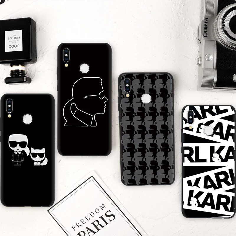 

TPU Soft Silicone Phone Case For Huawei P30 P20 Mate 20 10 Pro Lite P8 P9 P10 Lite 2017 Karl Lagerfeld For Huawei P Smart 2019