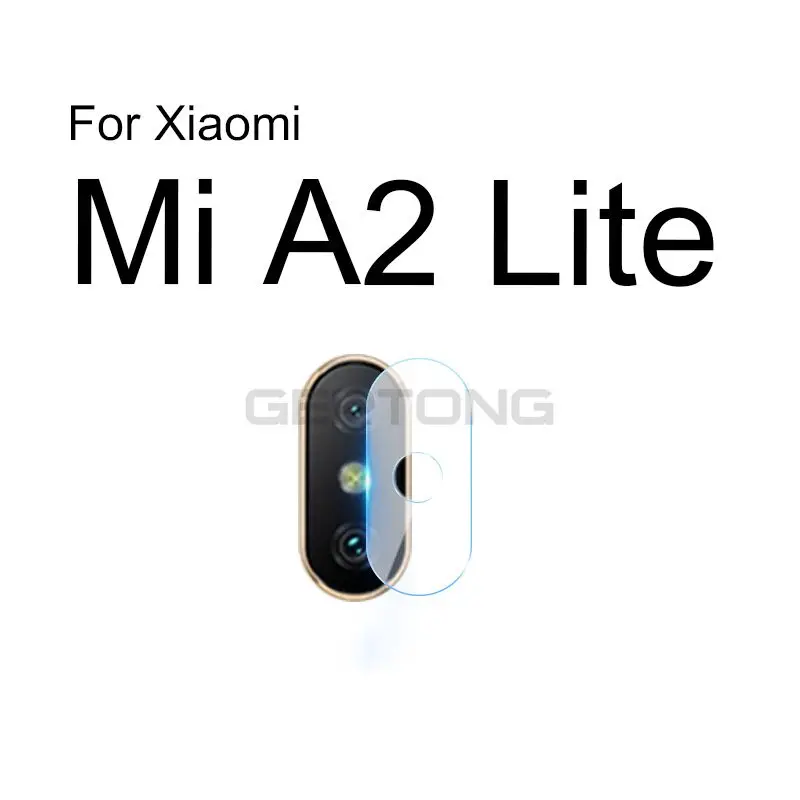 2 шт., закаленное стекло для объектива телефона Xiaomi mi 8 A1 A2 Lite MAX 3 mi x 2 s mi 9 SE Red mi Note 7 6A 6 5 Pro, Защитная пленка для камеры - Цвет: For Mi A2 lite