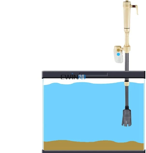 1 х очиститель аквариума для аквариума вакуумный гравийный фильтр очиститель