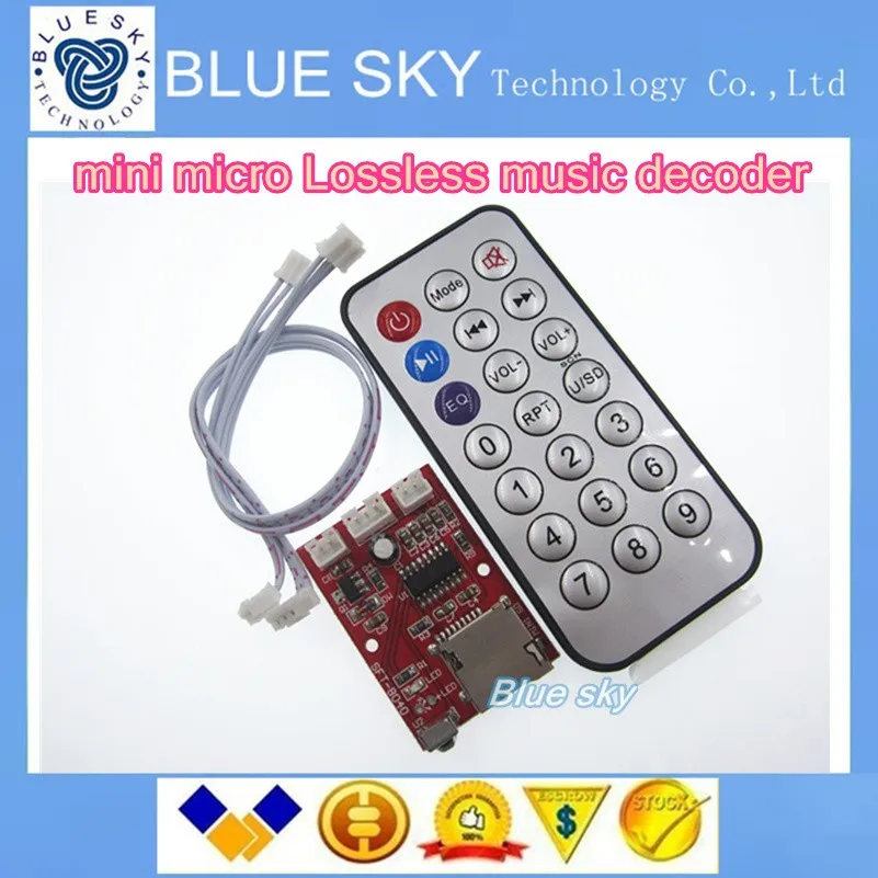 Мини микро Lossless музыка декодер WAV + MP3 Декодирование доска 12 В Аудио плеер USB