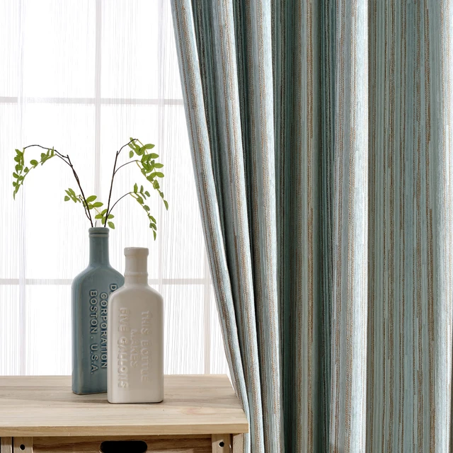 2017 nieuwe moderne minimalistische chenille gestreepte gordijnen ... 2017 nieuwe moderne minimalistische chenille gestreepte gordijnen ...