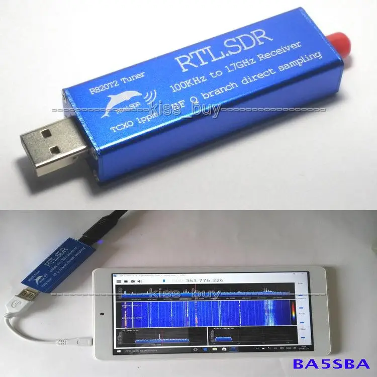 

2016 0.1MHz-1.7GHz TCXO UHF VHF HF RTL.SDR USB Tuner Receiver RTL2832U+R820T2 FM