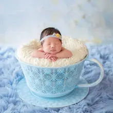2017 Nouveau-Né Thé Tasse Accessoires Photo, Nouveau-Né Boutique Fotografia Bol Marque Bébé Sièges, Bébé Cadeau De Douche, # P0407