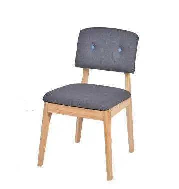 Тканевый Художественный Обеденный стул из натурального дерева. Офисный стол и стул - Цвет: 7