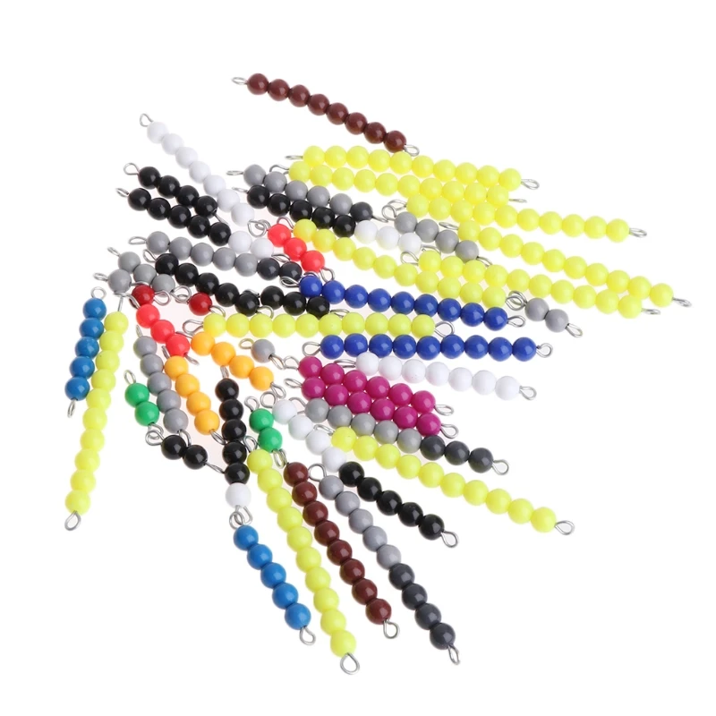 

Montessori Math Materials Bead Game for Early Preschool Learning Family Version Kindergart Teaching Tools Baby Educational Toys