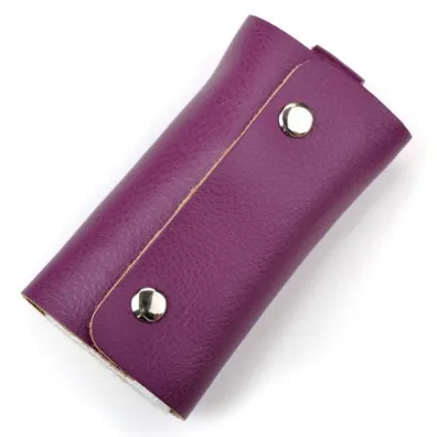Factory Wholesale Key Bag Leather  Oem Custom Car Key Package Slim Wallet Men