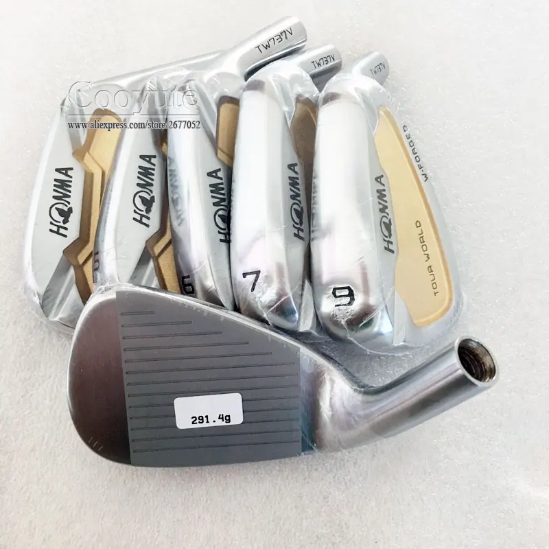 Новые cooyute мужские HONMA Golf heads набор TW737V утюги для гольфа Золотой Набор для игры в гольф 4-10 TW737V Клубные головки без вала