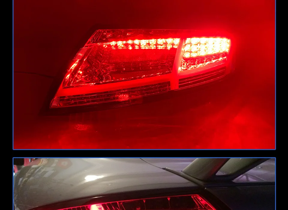 AKD Тюнинг автомобилей задние фонари для Audi TT 2006-2013 задние фонари светодиодный DRL ходовые огни Противотуманные фары с ангельскими глазками задняя парковка