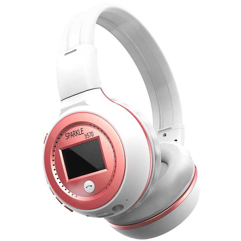 Беспроводные стереонаушники ZEALOT B570 Hi Fi Bluetooth гарнитура с микрофоном и ЖК экраном