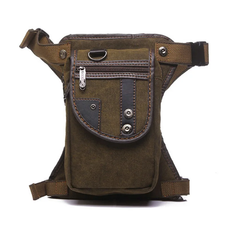 font b Men s b font Canvas Drop Leg font b Bag b font Thigh