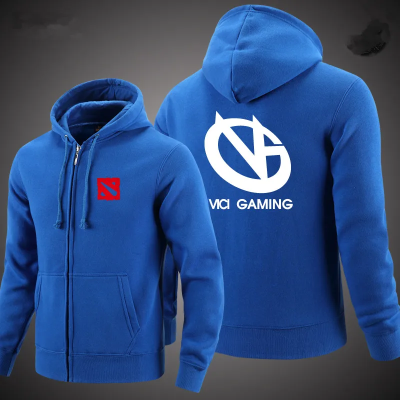  Dota 2 jacket heroes DK-IG-VG-C9 Teams Dota2 zipper mens hoodies and sweatshirts Villus high qualit