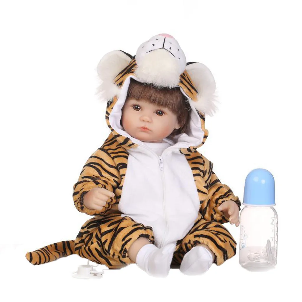 

CHAMSGEND Cute 40CM New Arrival Handmade Silicone vinyl adorable Lifelike Toddler Reborn Baby Dec17
