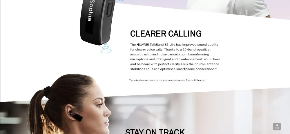 huawei Talkband B3 Lite смарт-браслет Bluetooth гарнитура ответ/конец вызова Запуск прогулки сон Авто трек будильник Сообщение