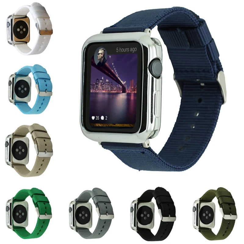 

NEW Woven Nylon band wrist strap for apple watch band 42mm 38mm sport fabric nylon bracelet watchbands for iwatch Series 3/2/1