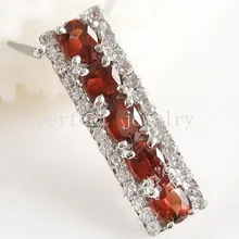 Кулон ожерелья из граната натуральный настоящий гранат серебро 925 пробы 0.25ct* 5 шт драгоценный камень для женщин или мужчин# XY18091910