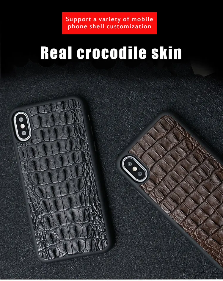 Case de Couro de Crocodilo para Iphone Capa para Iphone Cases de Telefone Genuíno Max - 7 8 6 5 Plus s Luxo 2020 100% x xr xs Mod. 137495 4 Meia-embrulhado Casos