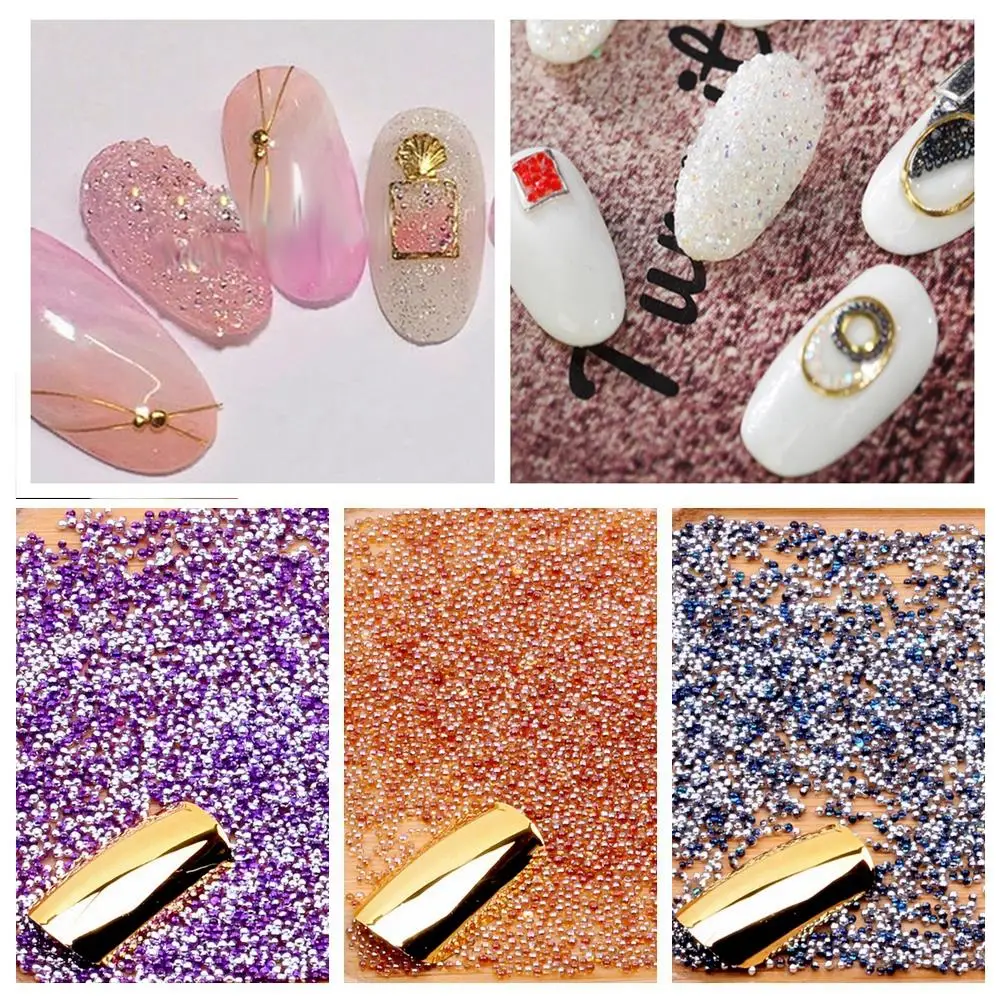 50g Elf Beads Gem Circle Rhinestone Crystal 3D Nail Art Charm Glass Caviar Tiny DIY Sparkly Decoration Mini Elves | Дом и сад