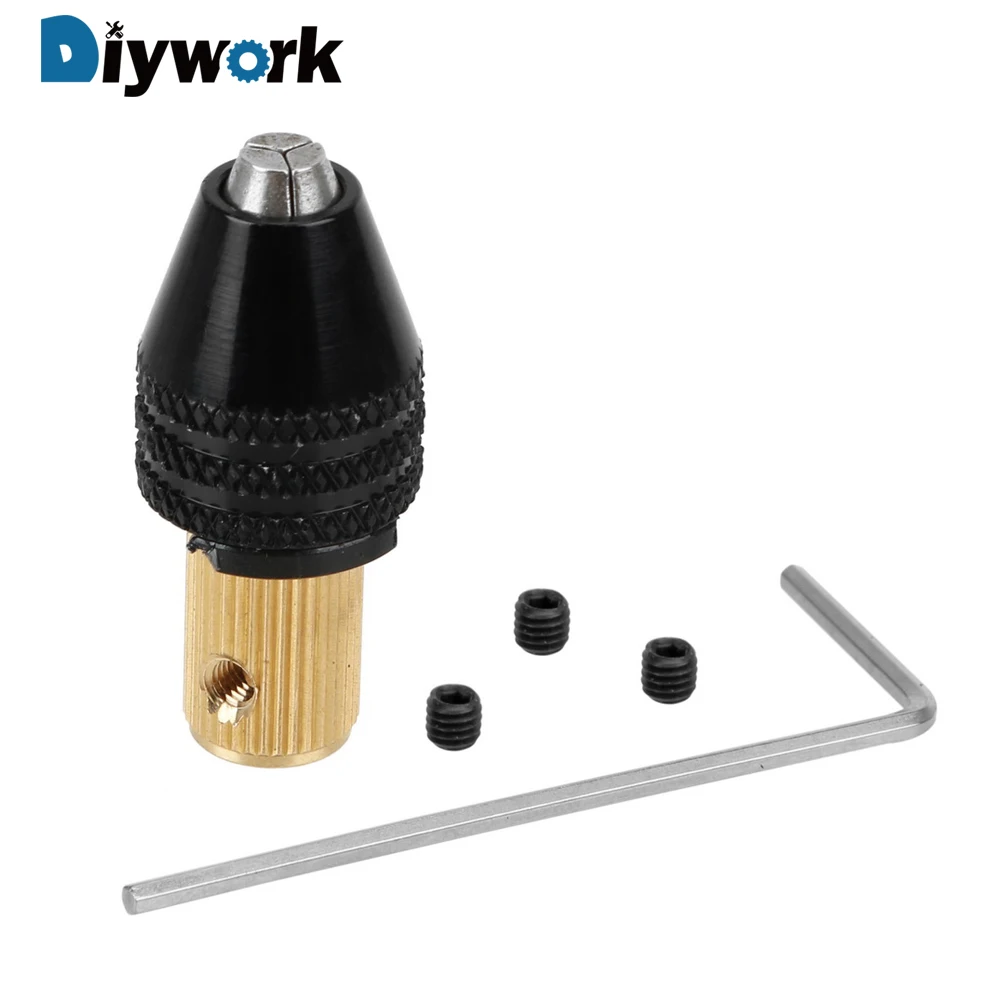  DIYWORK 1 Set Woodworking Tools Electric Drill Chuck Electric Motor Shaft Power Tool Accessories 3.