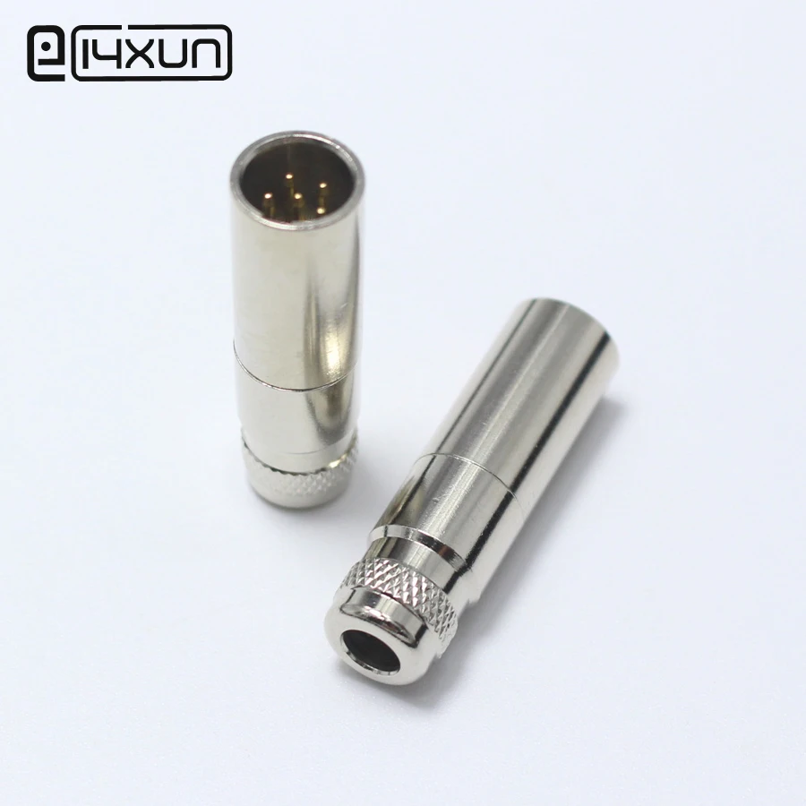 1pcs Mini XLR 5 pin Male Plug 5P Audio Microphone Chassis Mount XLR ...