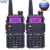 2 шт Baofeng UV-5R Walkie Talkie Портативный радиостанции 5 Вт 128CH УКВ двухдиапазонный UV5R двухстороннее радио для охоты Любительское радио, Си-Би радиосвязь