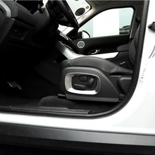 2012- для Land Rover Range Rover Evoque автомобильный-Стайлинг АБС матовый хром автомобильное сиденье боковая рамка Накладка аксессуары набор из 2 шт