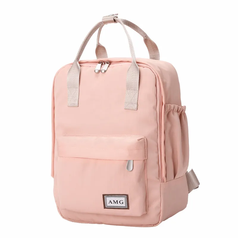 Harajuku minimalist Waterproof Canvas Backpack small fresh female on Korean College Student Travel Backpack Bag tide wind