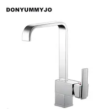 Donyummyjo новый дизайн, Современная Кухня Раковина Fauce Латунь Поворотный 360 Поворот раковины кран Одной ручкой для кухни смесители