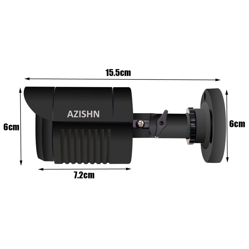 AZISHN AHD камера 720 P/1080 P/5MP CCTV безопасности AHDM AHD-M камера HD IR-Cut ночного видения IP6 наружная цилиндрическая камера 1080P объектив