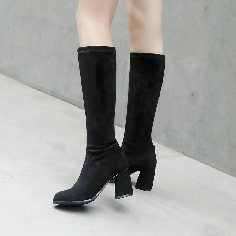 knee length shoes