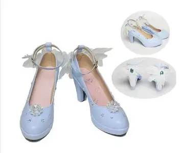 

VOCALOID Snow Miku Cosplay Snow Shoes Custom Made